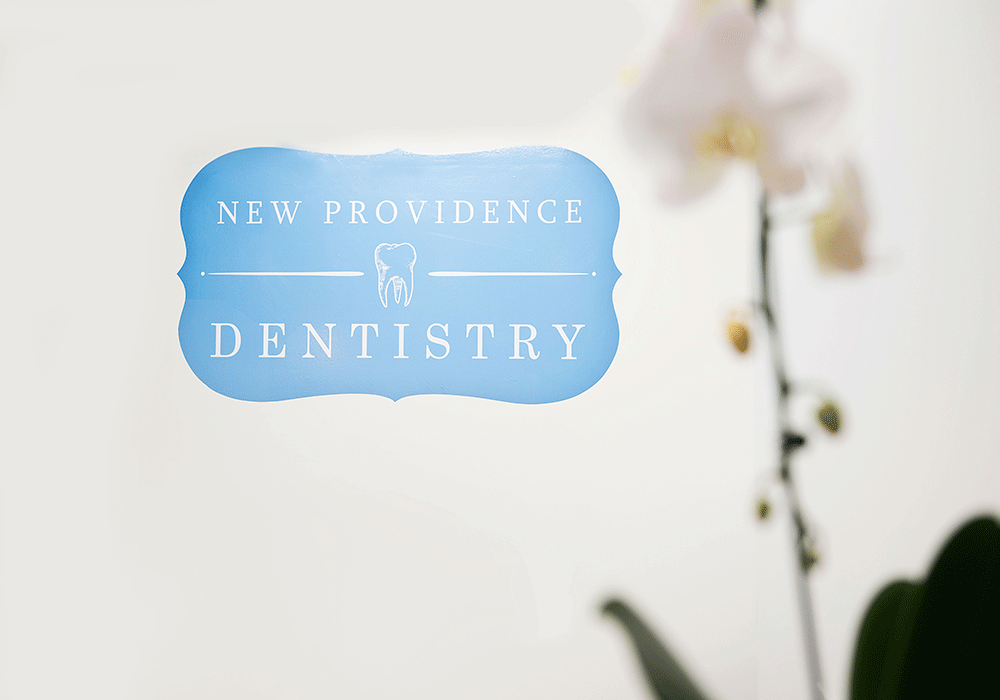 Close-up photo of the New Providence Dentistry logo